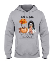 Fall And - Basset Hound Hooded Sweatshirt front
