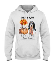 Fall And - Basset Hound Hooded Sweatshirt tile