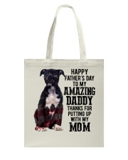 Father Day - American Staffordshire Terrier Tote Bag tile