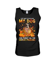 Forget Problems - Catahoula Leopard Dog Unisex Tank tile