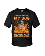 Forget Problems - Catahoula Leopard Dog Youth T-Shirt tile