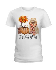 It is Fall - Pomeranian 1 Ladies T-Shirt tile