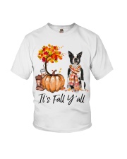 It is Fall - Boston Terrier Youth T-Shirt tile
