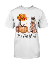 It is Fall - Miniature Schnauzer 3 Premium Fit Mens Tee tile