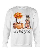 It is Fall - Miniature Schnauzer 3 Crewneck Sweatshirt tile