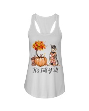 It is Fall - Miniature Schnauzer 3 Ladies Flowy Tank tile