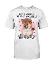 First Time - Shiba Inu 2 Classic T-Shirt front