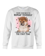First Time - Shiba Inu 2 Crewneck Sweatshirt tile