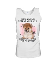 First Time - Shiba Inu 2 Unisex Tank tile