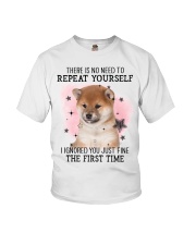 First Time - Shiba Inu 2 Youth T-Shirt tile