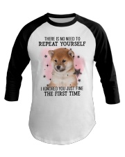 First Time - Shiba Inu 2 Baseball Tee tile
