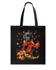 Dog Autumn Leaves Scraf - Labrador Tote Bag tile