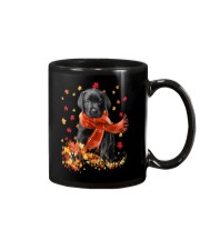 Dog Autumn Leaves Scraf - Labrador Mug tile