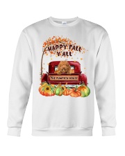 Pumpkin House - RED Labradoodle Crewneck Sweatshirt tile