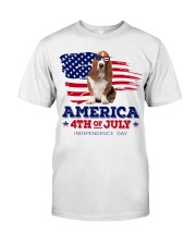 American 4th july - Basset Hound Classic T-Shirt front