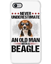 an old man Beagle Phone Case tile