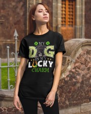 Lucky Charm - BLACK American Staffordshire Terrier Classic T-Shirt apparel-classic-tshirt-lifestyle-06