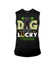 Lucky Charm - BLACK American Staffordshire Terrier Sleeveless Tee tile