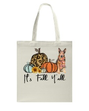 Fall Pumpkin Shepherd Terrier Tote Bag tile