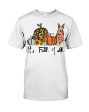 Fall Pumpkin Shepherd Terrier Premium Fit Mens Tee tile