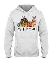 Fall Pumpkin Shepherd Terrier Hooded Sweatshirt tile