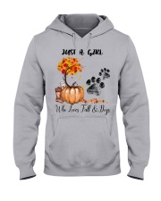 Fall And Dog Hooded Sweatshirt tile