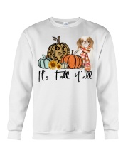 Fall Pumpkin Japanese Chin Crewneck Sweatshirt tile