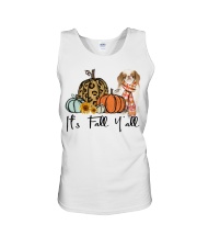 Fall Pumpkin Japanese Chin Unisex Tank tile