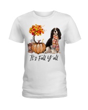 It is Fall - Cavalier King Charles Spaniel 5 Ladies T-Shirt tile