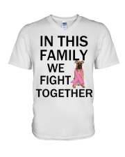 Fight Together - Bullmastiff 1 V-Neck T-Shirt tile