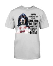 Father Day - Basset Hound Premium Fit Mens Tee tile