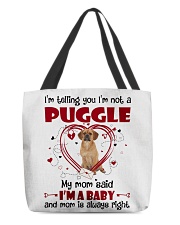 Dog Baby - Puggle All-Over Tote tile