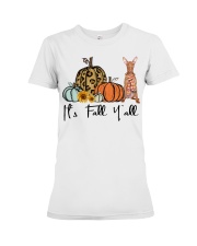 Fall Pumpkin Pharaoh Hound Premium Fit Ladies Tee tile