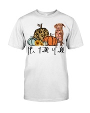 Fall Pumpkin CHOCOLATE Pitbull Premium Fit Mens Tee tile