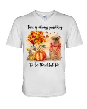 Thankful For - Brussels Griffon V-Neck T-Shirt tile