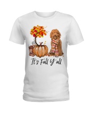 It is Fall - Labradoodle 2 Ladies T-Shirt tile