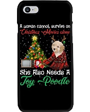 Christmas Alone - CREAM Toy Poodle Phone Case tile