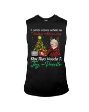Christmas Alone - CREAM Toy Poodle Sleeveless Tee tile