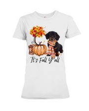 It is Fall - Dachshund Premium Fit Ladies Tee tile