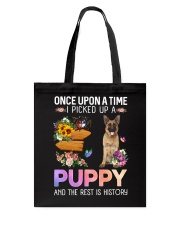 156 Picked Up A Puppy - German Shepherd Dog Tote Bag tile