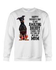 Father Day - Min Pin Crewneck Sweatshirt tile