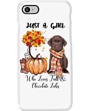 Fall And - CHOCOLATE labs Phone Case tile