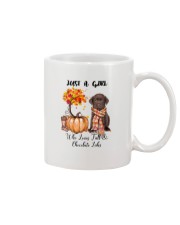 Fall And - CHOCOLATE labs Mug tile