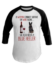 She Also Needs - Blue Heeler 1 Baseball Tee tile