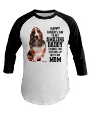 Father Day - Basset Hound Baseball Tee tile