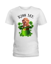 Lucky Kiss - Irish Doodle Ladies T-Shirt tile