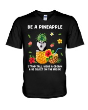 Pineapple - Husky 1 V-Neck T-Shirt tile