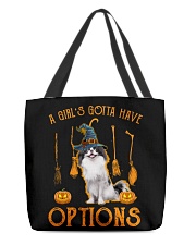Options - Japanese Chin 2 All-Over Tote tile