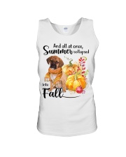 Into Fall - Puggle 1 Unisex Tank tile