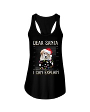 Dear Santa Great Pyrenees 2 Ladies Flowy Tank tile